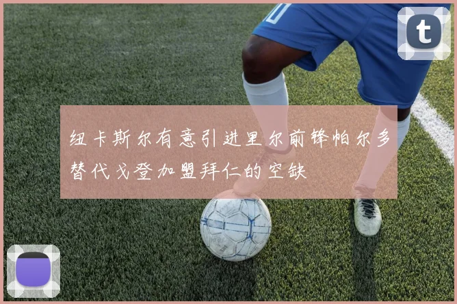 纽卡斯尔有意引进里尔前锋帕尔多替代戈登加盟拜仁的空缺
